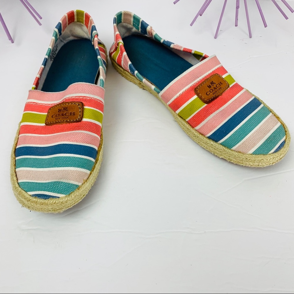 Coach Margret / Striped Canvas Espadrilles - Picture 1 of 8
